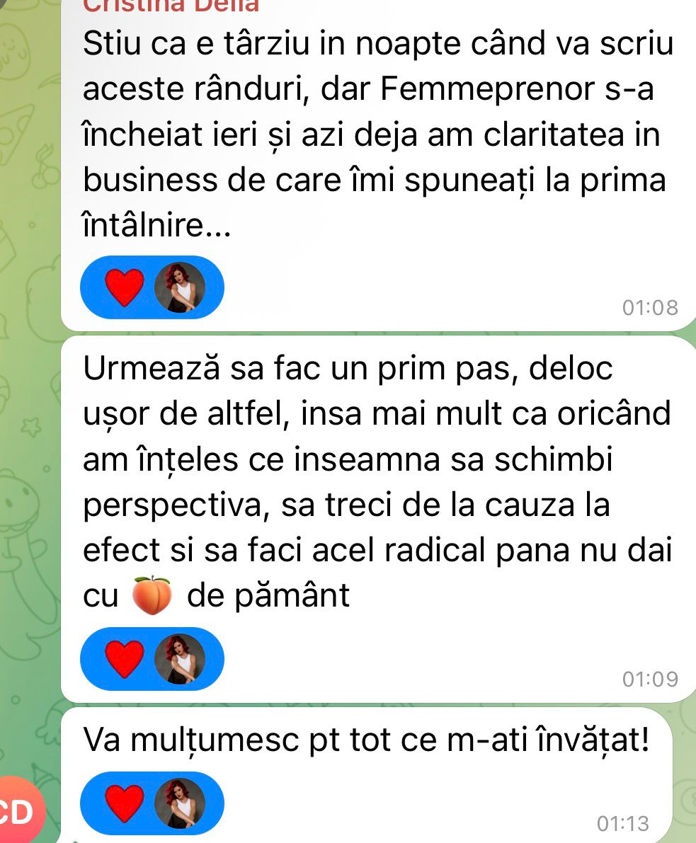 Testimonial Cristina Delia